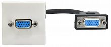 Розетка мультимедийная VGA M/M PRIMER РКМ-10-20-П 1 модуль белая (PR-KK40D-RV-0-1-K01) Розетка мультимедийная