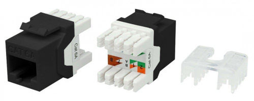 KJ8-8P8C-C6A-180-BK Вставка Keystone Jack RJ-45