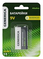 Батарейка Alkaline 6LR61 9V GENERICA (ABT-6LR619V-ST-L02-G) Батарейка щелочная