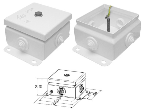 КМ IP55-1010 Коробка монтажная электротехническая