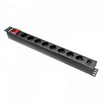 NTSS-PDU-DA1015 гор.размещ. 8xSchuko базовые 10A C14 Блок розеток 19"