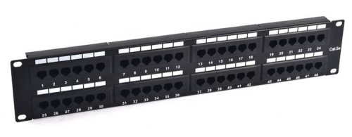 Патч-панель 19", 48хRJ-45, UTP, Cat.5e, 2U (10-0405) Патч-панель 19''