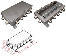 КМ IP66-1530, 12 вводов, нержавейка Коробка монтажная электротехническая