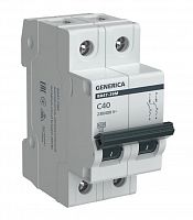 GENERICA ВА47-29М 2P C 40А 4,5кА (MVA21-2-040-C-G) Автоматический выключатель