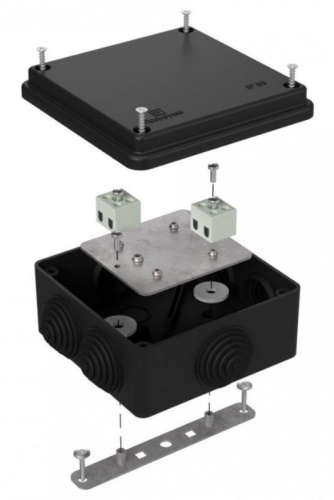 Коробка огнестойкая для о/п 100х100х50 (40-0300-9005-FR1.5-4) Коробка огнестойкая
