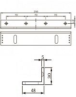 L-кронштейн для EMC 600 ALH и EMC 600-2 ALH Крепление L-образное