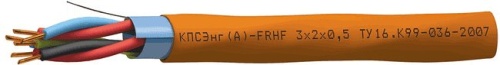 КПСЭнг(А)-FRHF 1х2х0,75 (400м) (Спецкабель) Кабель для систем ОПС и СОУЭ огнестойкий, не поддерживающий горения, экранированный