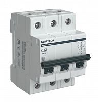 GENERICA ВА47-29М 3P C 32А 4,5кА (MVA21-3-032-C-G) Автоматический выключатель