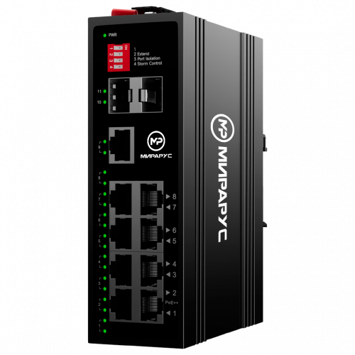 MR-SW-I1-FP8G1S2 (bt) Коммутатор с PoE