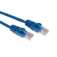 Патч-корд U/UTP, CAT 5e, RJ45-RJ45, 26AWG, LSZH, синий, 5м REXANT (02-0104-5) Патч-корд медный