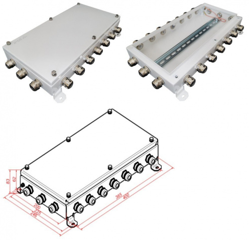 КМ IP66-2040 Коробка монтажная электротехническая КМ IP66-2040 Коробка монтажная электротехническая
