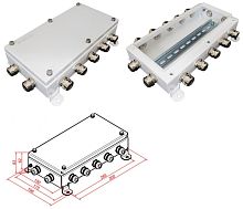 КМ IP66-1530, 12 вводов Коробка монтажная электротехническая