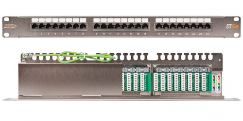 NMC-RP24SD2-1U-MT Патч-панель 19" NMC-RP24SD2-1U-MT Патч-панель 19"