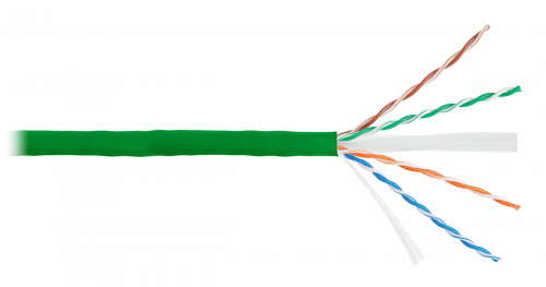 U/UTP 4pair, Cat6, Solid, In, нг(А)-HF (NMC 4140C-GN) Кабель «витая пара» (LAN) для структурированных систем связи