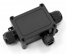 Коробка распределительная 3-вводная IP68 ПА66 40А 450В d5-14 мм 135х81х42 черная (PR08.13148) (Промрукав)