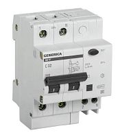 АД12 2Р 32А 30мА GENERICA (MAD15-2-032-C-030) Автоматический выключатель дифференциального тока