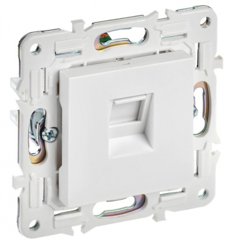 SKANDY Розетка компьютерная RJ45 кат.6 SK-K02W скрытой установки арктический белый (SK-K10-2-K01) Розетка компьютерная