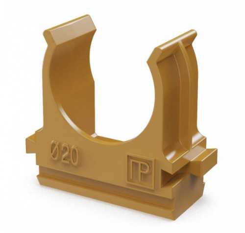 Крепёж-клипса для труб АБС-пластик бук D=20 (100шт) (PR13.0046) Крепление для труб ПВХ Крепёж-клипса для труб АБС-пластик бук D=20 (100шт) (PR13.0046) Крепление для труб ПВХ