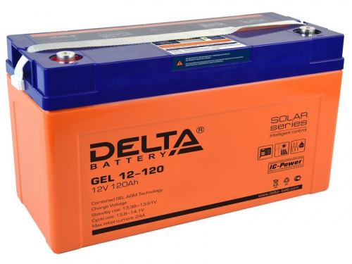 Delta GEL 12-120 Аккумулятор герметичный свинцово-кислотный Delta GEL 12-120 Аккумулятор герметичный свинцово-кислотный