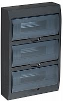 Корпус пластиковый навесной KREPTA ЩРН-П-36 IP41 черный (MKP12-N-36-41-K02)
