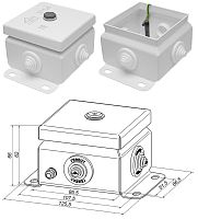 КМ IP55-0808 Коробка монтажная электротехническая