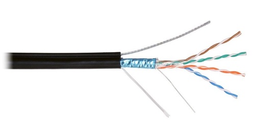 F/UTP 4pair, Cat5e, Solid, Out, Sw, PE (NKL 4905B-BK) Кабель «витая пара» (LAN) для структурированных систем связи