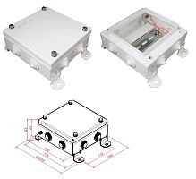 КМ IP55-1515, 8 вводов Коробка монтажная электротехническая