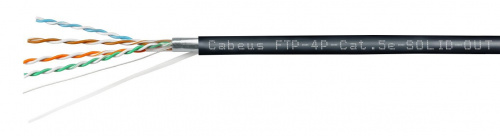 FTP-4P-Cat.5e-SOLID-OUT-LSZH-UV-100 (7176c-5) Кабель «витая пара» (LAN) для структурированных систем связи FTP-4P-Cat.5e-SOLID-OUT-LSZH-UV-100 (7176c-5) Кабель «витая пара» (LAN) для структурированных систем связи