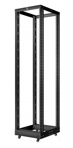 RA-45U-1000-BK (10161c) Открытая стойка 19", 45U, двухрамная, усиленная, цвет черный