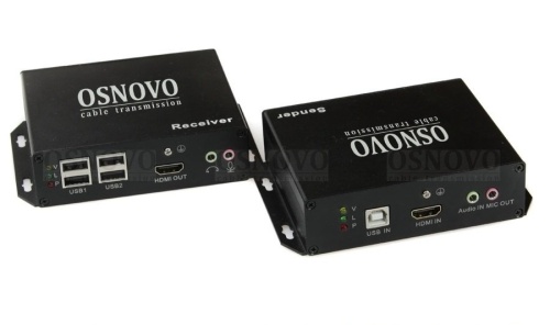TLN-HiKMA/1+RLN-HiKMA/1 Удлинитель HDMI, USB, RS232, ИК-сигнала