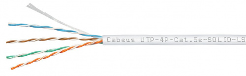UTP-4P-Cat.5e-SOLID-LSZH-WH (9782c) Кабель «витая пара» (LAN) для структурированных систем связи UTP-4P-Cat.5e-SOLID-LSZH-WH (9782c) Кабель «витая пара» (LAN) для структурированных систем связи