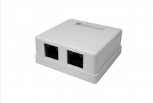 Компьютерная розетка 8P8C (RJ-45), UTP, Cat.5e, 2 порта (10-0309-1) Компьютерная розетка