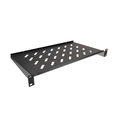 NTSS-FF-250-BL 1U нагр.:20кг. 19" 250мм черный Полка стационарная фото 2