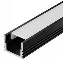 Профиль алюминиевый для LED ленты 1712 2м опал черный (LSADD1712-SET1-2-N1-1-K02) Профиль для LED ленты