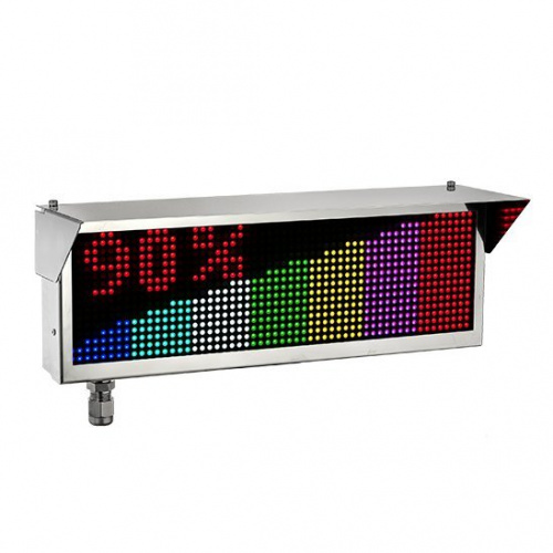 Экран-ИНФО-RGB-С 12-24, КВМ15 Оповещатель охранно-пожарный комбинированный светозвуковой динамический взрывозащищённый (табло)