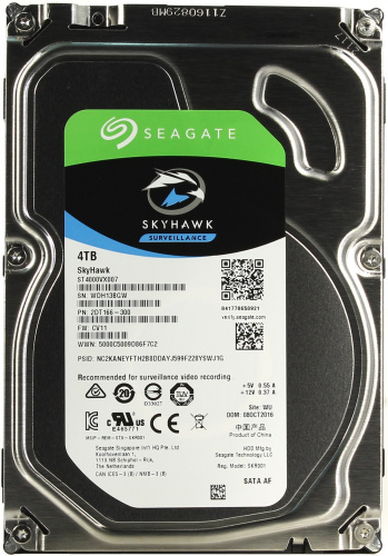 HDD 4000 GB (4 TB) SATA-III Skyhawk (ST4000VX007) Жесткий диск (HDD) для видеонаблюдения HDD 4000 GB (4 TB) SATA-III Skyhawk (ST4000VX007) Жесткий диск (HDD) для видеонаблюдения