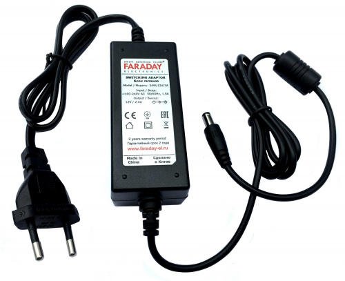 24W/12V/2A Импульсный блок питания в пластиковом корпусе 24W/12V/2A Импульсный блок питания в пластиковом корпусе