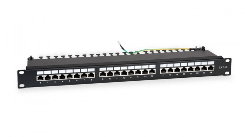 WR-PL-24-C5E-SH-D Патч-панель 19" WR-PL-24-C5E-SH-D Патч-панель 19"