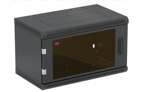 ШТ-НСр-6U-600-350-С-Ч (130411-01320) Шкаф телекоммуникационный 19" настенный 6U