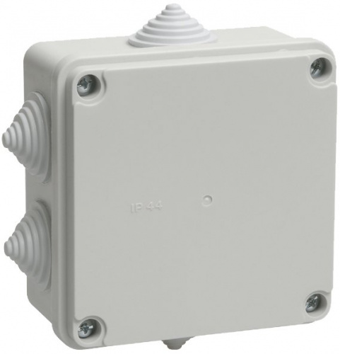КМ41234 100х100х50 (UKO11-100-100-050-K41-55) Коробка распаячная для открытой проводки КМ41234 100х100х50 (UKO11-100-100-050-K41-55) Коробка распаячная для открытой проводки