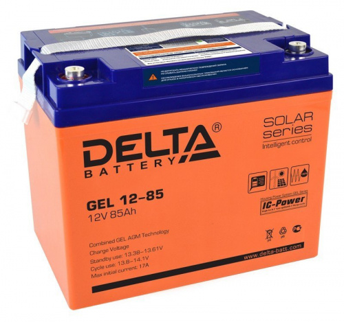 Delta GEL 12-85 Аккумулятор герметичный свинцово-кислотный Delta GEL 12-85 Аккумулятор герметичный свинцово-кислотный