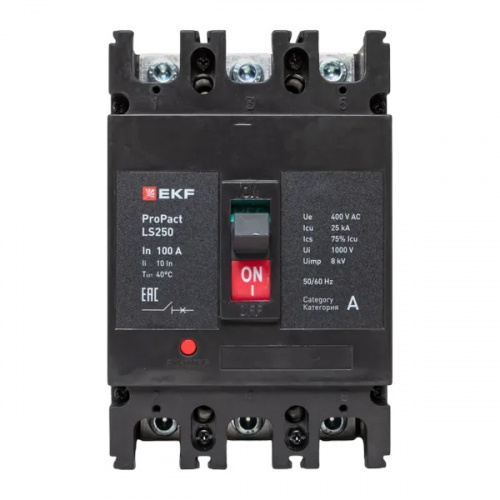 LS250 25кА 3P 100А ProPact (mccb-250-25-3-100-ls) фото 2