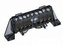 Шина N "ноль" в комбинированном DIN-изоляторе "Стойка" 6х9-(3+4)-Ч TEKFOR (TF-NN10-34-DP-K02)