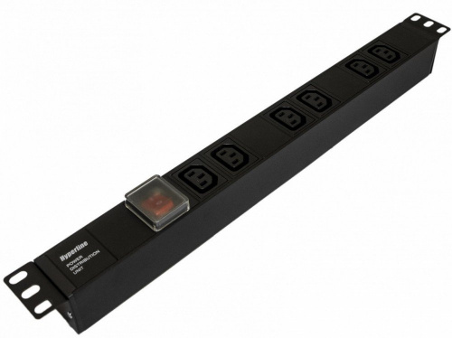 SHE19-6IEC-S-IEC Блок розеток 19" SHE19-6IEC-S-IEC Блок розеток 19"