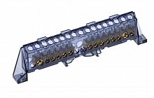 Шина N "ноль" в комбинированном DIN-изоляторе "Стойка" 8х12-(6+8)-Ч TEKFOR (TF-NN20-68-DP-K02)