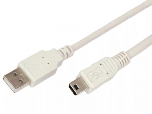 Кабель USB (шт. mini USB - шт. USB A) 1.8 метра, серый REXANT (18-1134) Кабель для программирования