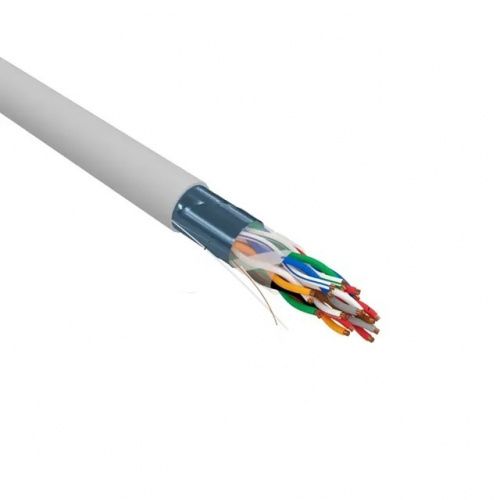 F/UTP, CAT 5е, PVC, 10PR, 24AWG, INDOOR, SOLID, серый, РФ REXANT (01-1202-R)