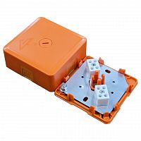 КМ-О (4к)-IP41-s-оранж Коробка монтажная огнестойкая