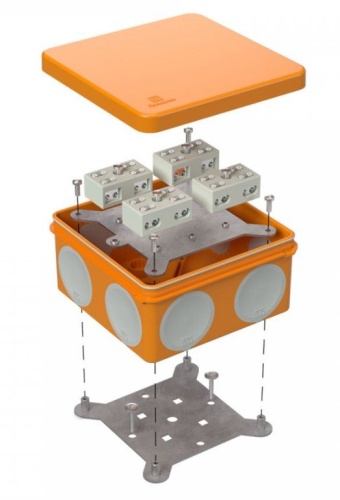 Коробка огнестойкая 100х100х50 (60-0300-FR6.0-4-8-Р Е15-Е60) Коробка огнестойкая для открытой установки