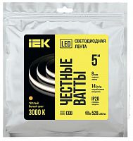 Лента светодиодная 5м COB 528LED/м freecut 14Вт/м IP20 24В теплый белый (LSR11-1-528-20-05)